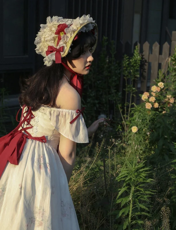 red rose hat