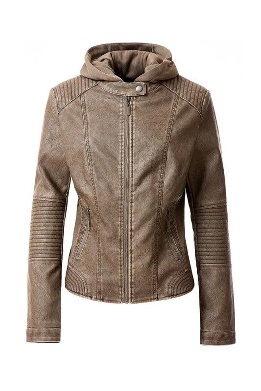 breathable bomber jacketWomen'S Pu Jacket