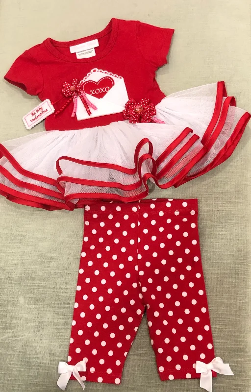 Closeout trendy mini dressHeart Skirted Set