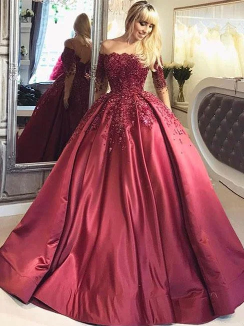 Early Access Long Sleeve Prom Dresses Ball Gown Beading Sparkly Prom Dress Long Evening Dress JKL1219 Early Access Long Sleeve Prom Dresses Ball Gown Beading Sparkly Prom Dress Long Evening Dress JKL1219