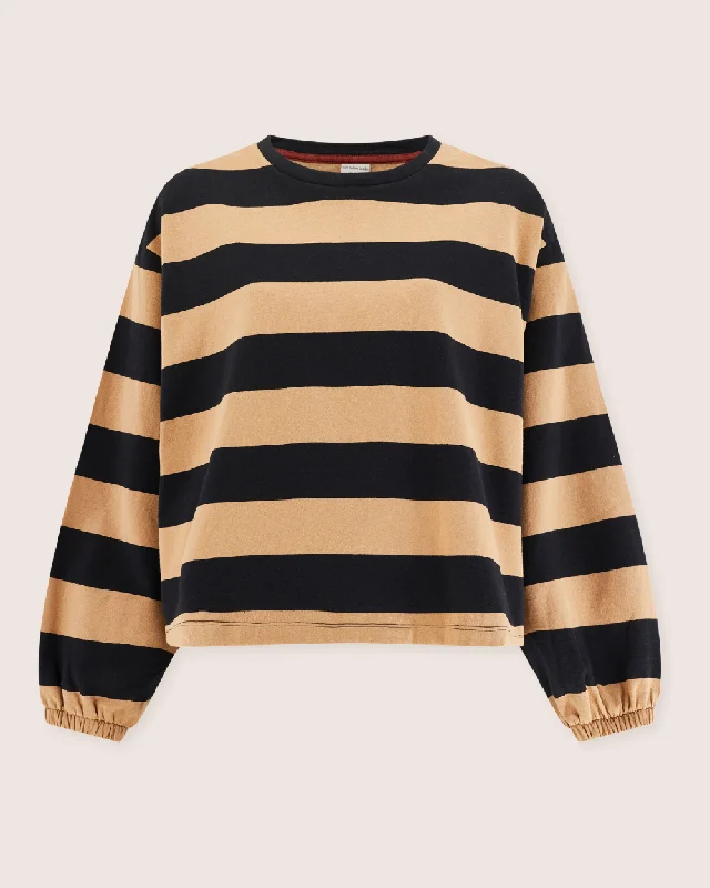 Act Fast cool activewear hoodieIvy Striped Sweatshirt
