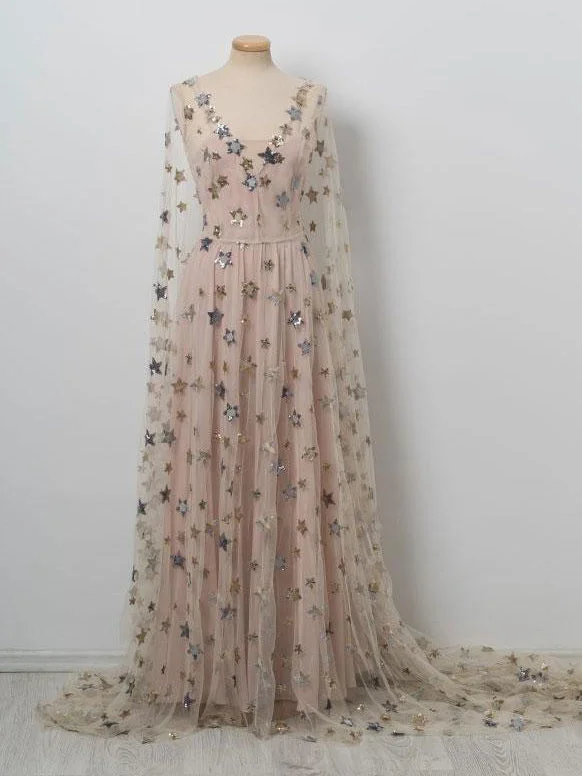 Price Cut Sparkly Prom Dresses V-neck A-line Sweep Train Lace Prom Dress Long Evening Dress JKL1226 Price Cut Sparkly Prom Dresses V-neck A-line Sweep Train Lace Prom Dress Long Evening Dress JKL1226