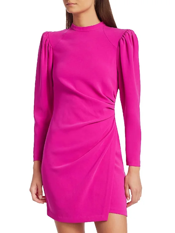 sleek midi dressJane Dress In Shocking Pink