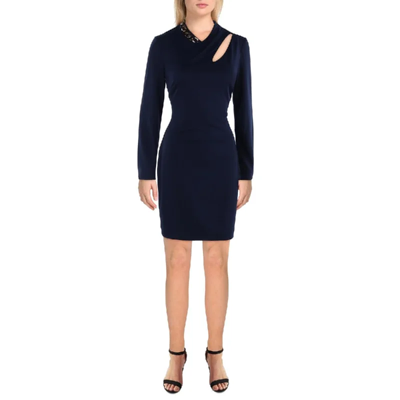 sophisticated dressLauren Ralph Lauren Womens Knit Cut-Out Sheath Dress