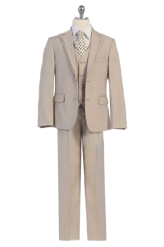 Factory Direct Sale spaghetti strap dressBoys Khaki Suit