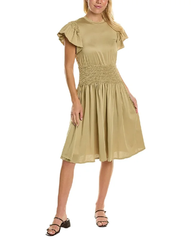 cocktail party dressRebecca Taylor Flutter Sleeve Dress