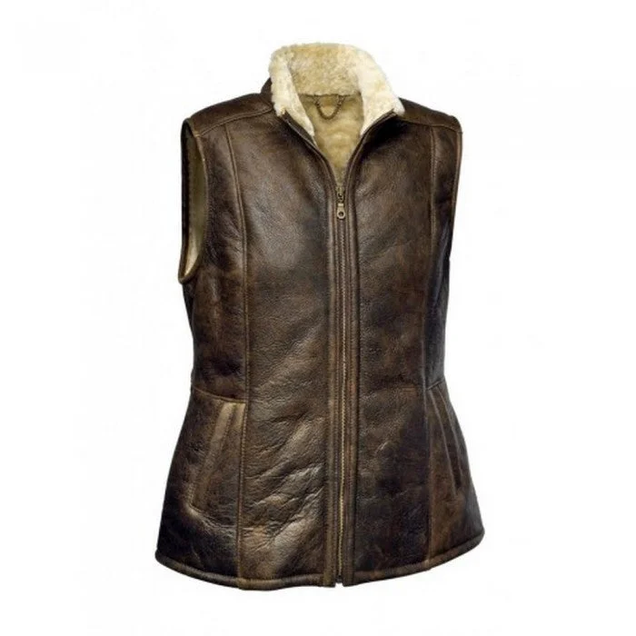 winter jacketEastern Counties Leather Womens/Ladies Gilly Sheepskin Gilet