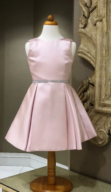 Deep Discounts party dressZoe, Ltd. Light Pink Sateen Dress