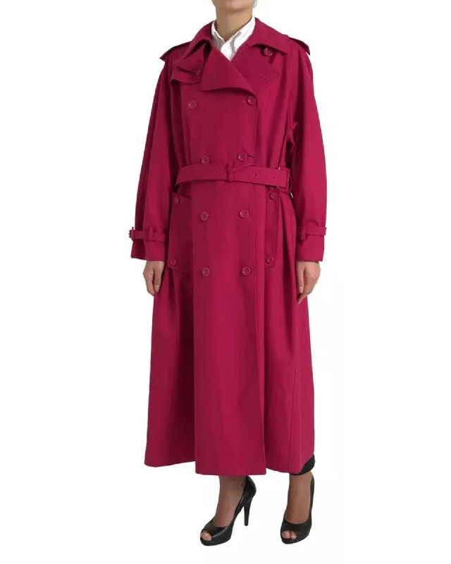 Super Sale tailored coatDolce & Gabbana  Women's Classic Trench Coat - Fuchsia