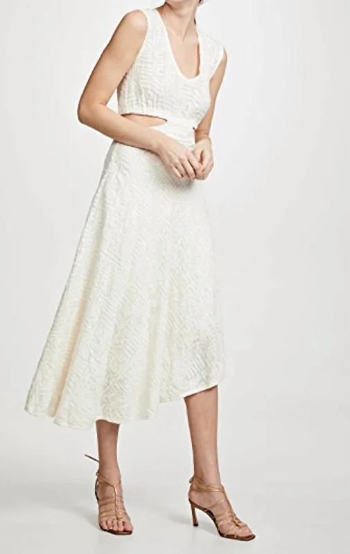 draped dressAffair Dress In White