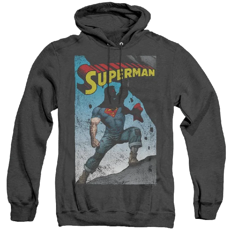 modern athletic hoodieSuperman Alternate - Heather Pullover Hoodie