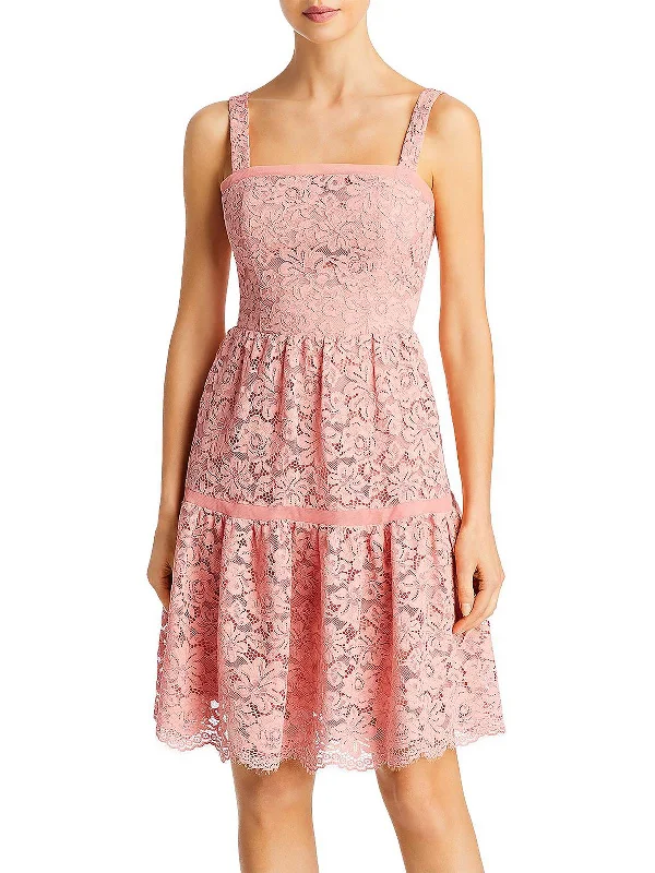Act Now draped dressWomens Tiered Midi Fit & Flare Dress