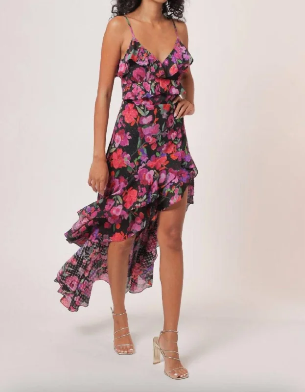 one-shoulder dressMika Asymmetrical Dress In Multi