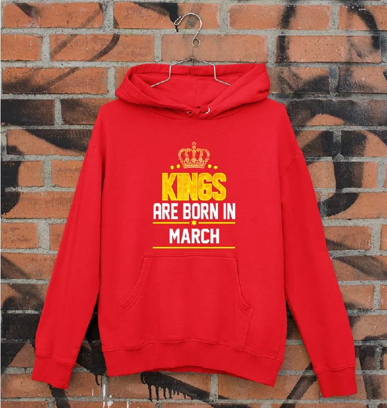 performance hoodieKings Are Born In March Unisex Hoodie for Men/Women