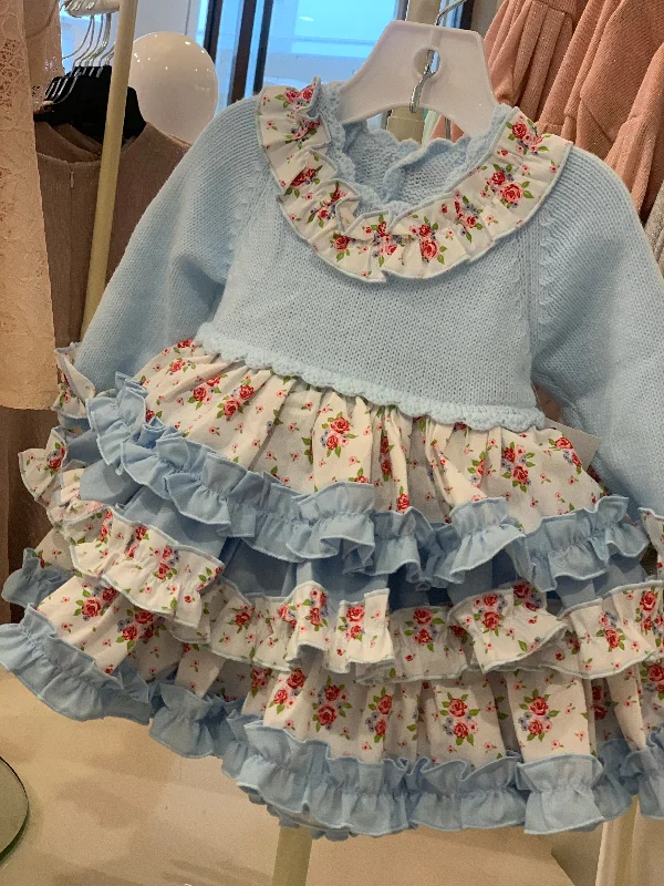 Bargain Prices romantic dressBaby Blue Knit Dress