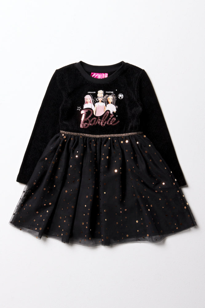 Price Cut printed dressBarbie Dress Black