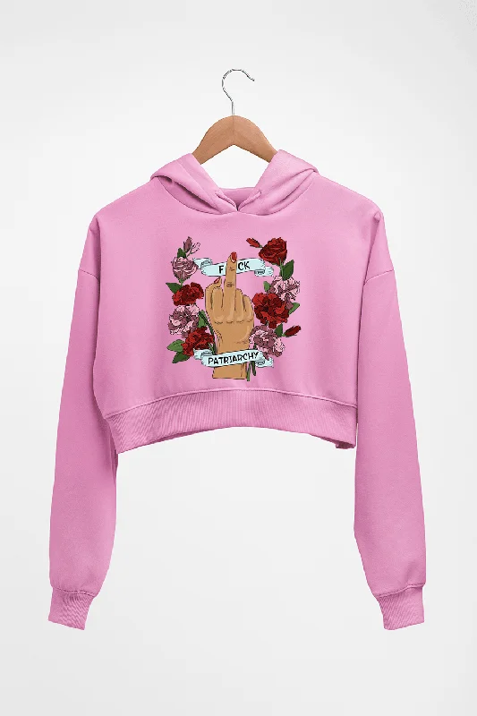 Price Fest lightweight hoodieFuck Patriarchy Crop HOODIE FOR WOMEN