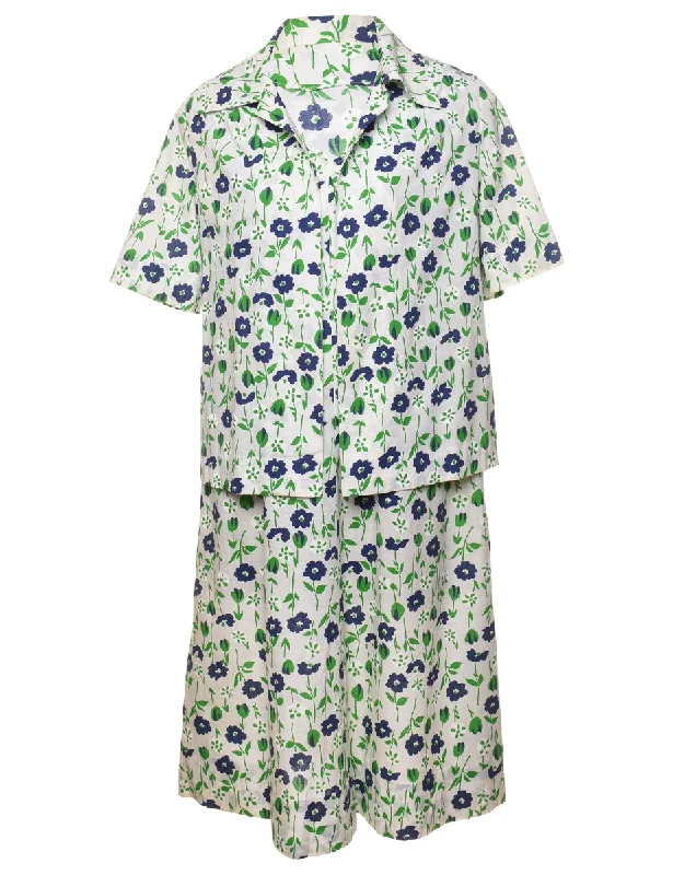 Deal Dash trendy bomber coatFloral Print Dress - M