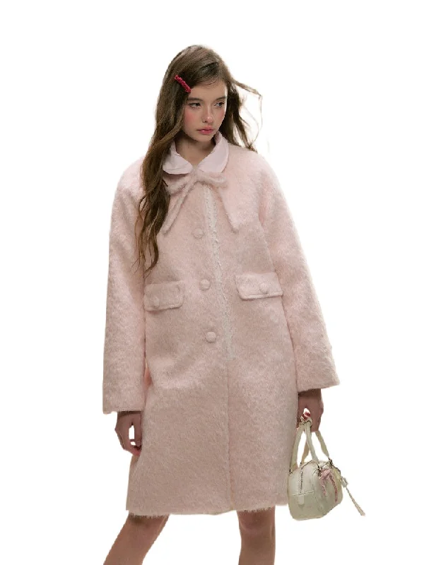 premium jacketBaby Pink Woolen Coat