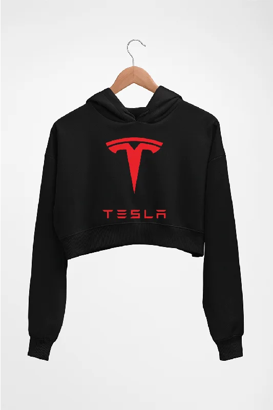 graphic hoodieTesla Crop HOODIE FOR WOMEN