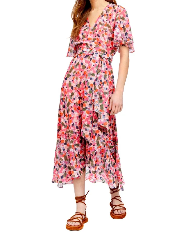 Bargain Prices floral wrap dressTanya Taylor Blaire Dress