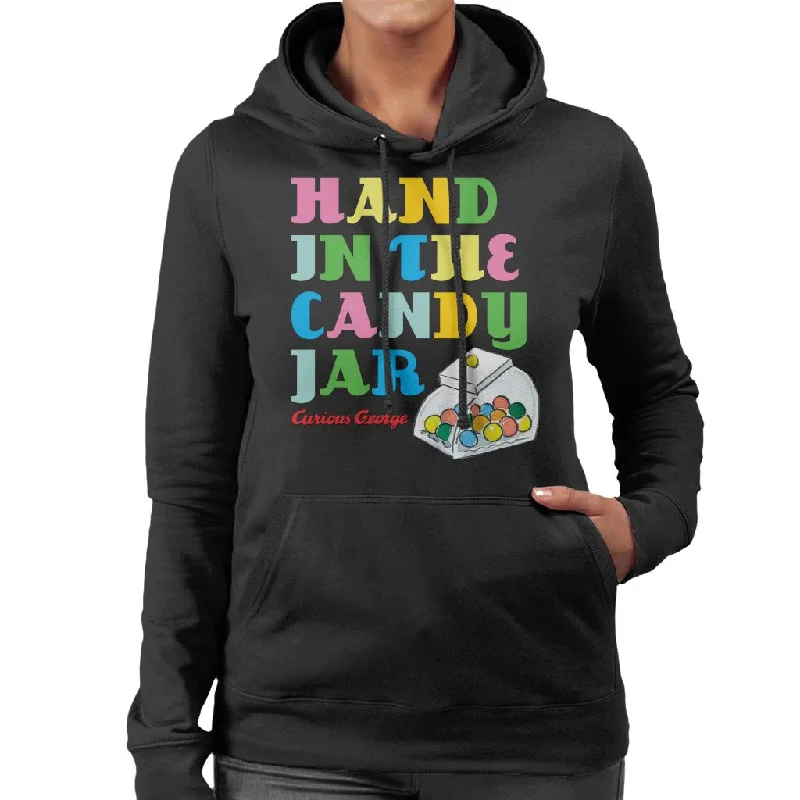 lightweight hooded sweatshirtCurious George Hand In The Candy Jar Women's Hooded Sweatshirt