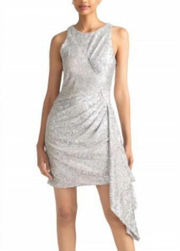 stylish dressBanks Dress In Silver Sequined