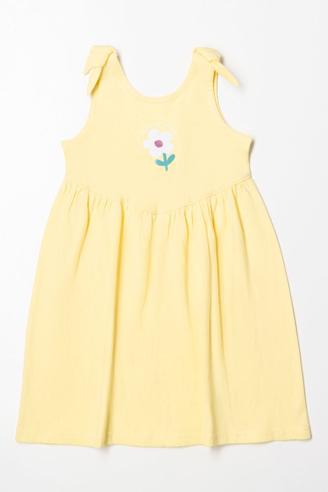 Exclusive Preview casual midi dressDress With Bows Yellow