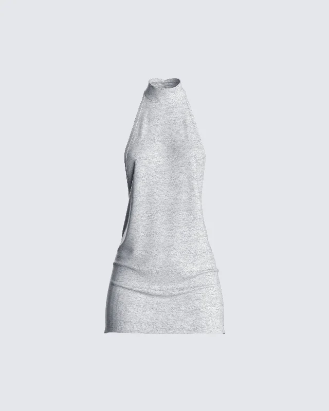Mega Sale wrap dressJess Grey Mini Dress