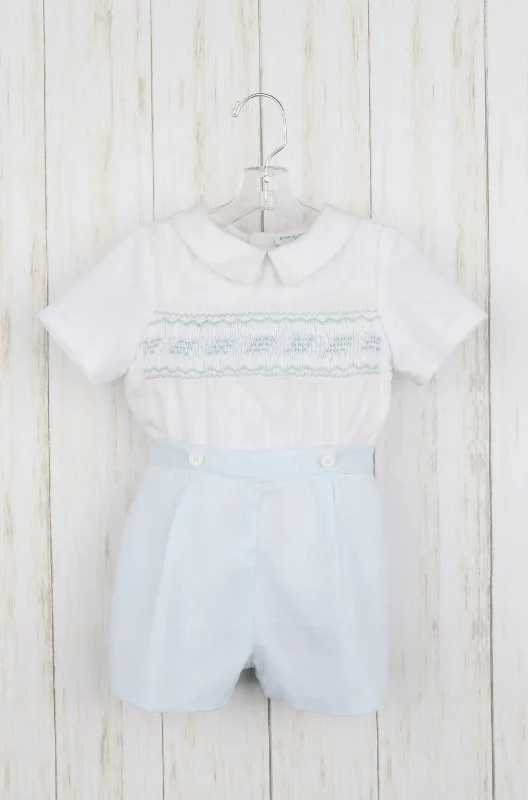 While Supplies Last trendy mini dressLuli and Me Boys Smocked Outfit