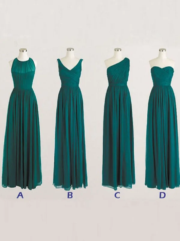Special Discount Bridesmaid Dresses Simple Long Dark Green Bridesmaid Dresses #JKB015 Special Discount Bridesmaid Dresses Simple Long Dark Green Bridesmaid Dresses #JKB015