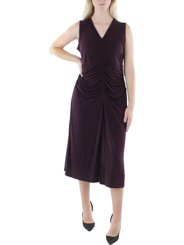 off-shoulder dressWomens Business Long Sheath Dress