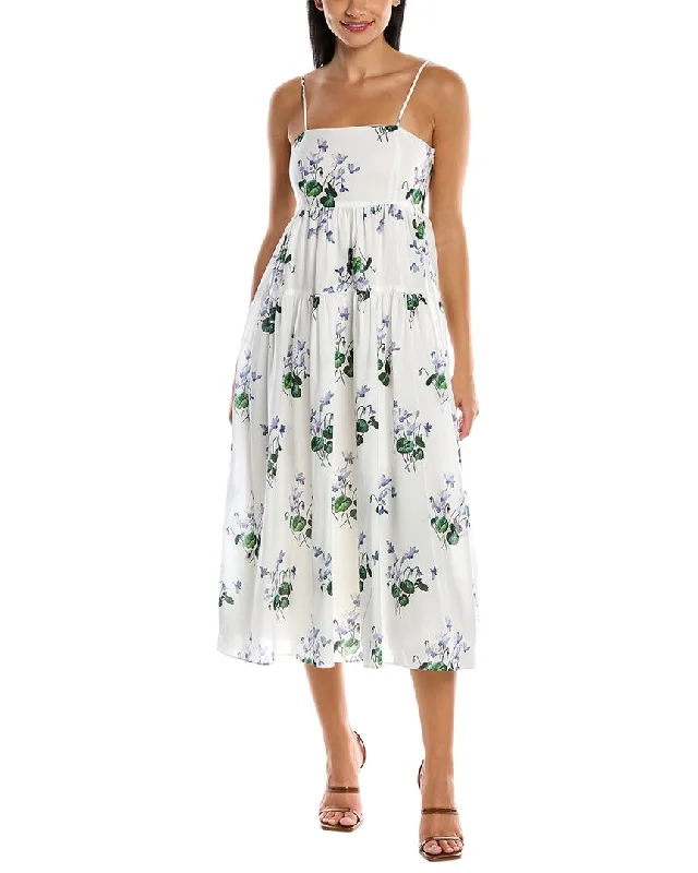 Year-End Clearance oversized dressLes Rêveries Strappy Midi Dress
