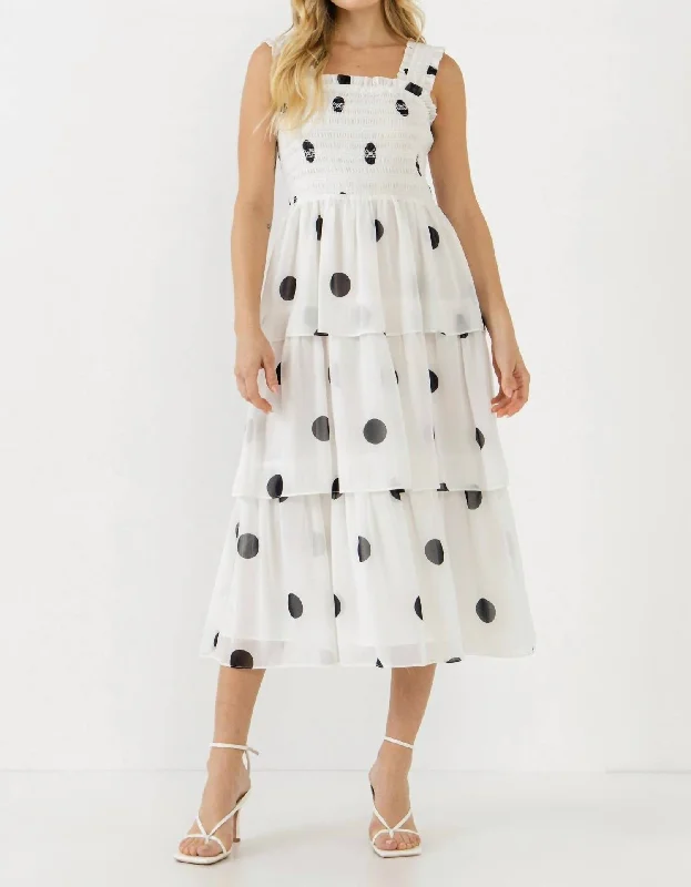 boho-chic dressPolka Dot Perfection In White