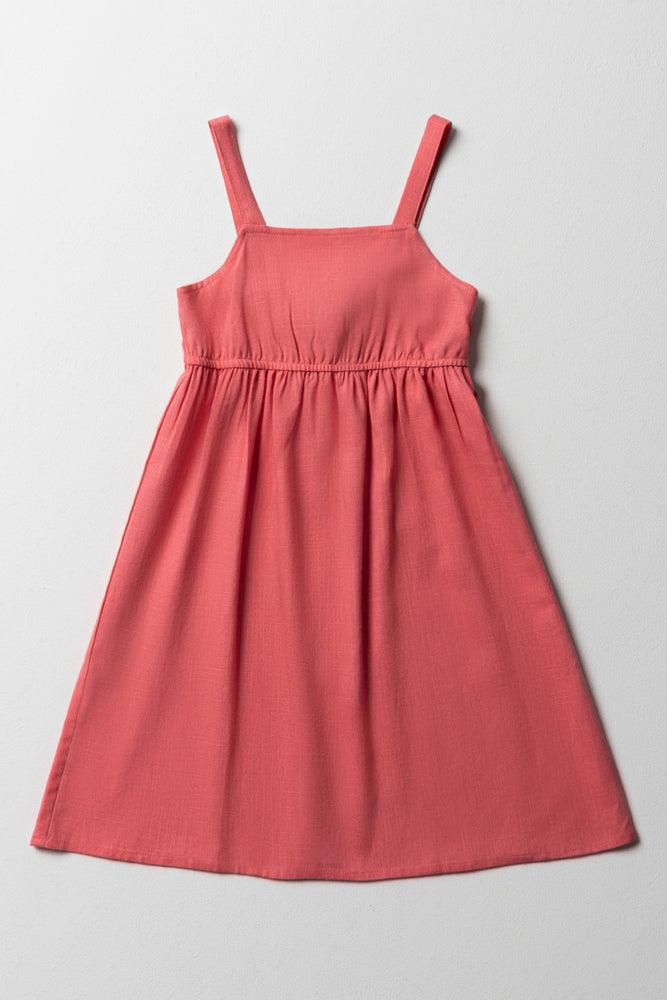 Low Prices cocktail party dressStrappy Dress With Back Detail Orange