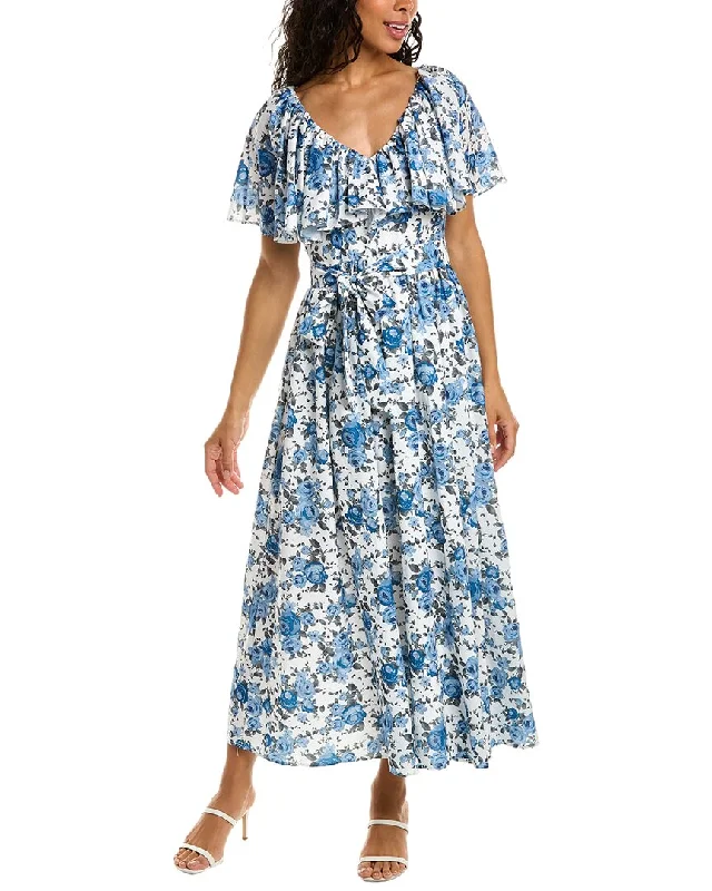 Loyalty Reward high-waisted dressBeulah Flounce Midi Dress