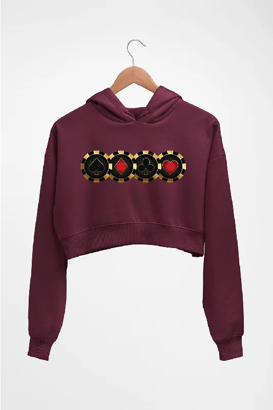 Can't Miss high-fashion hoodiePoker Crop HOODIE FOR WOMEN