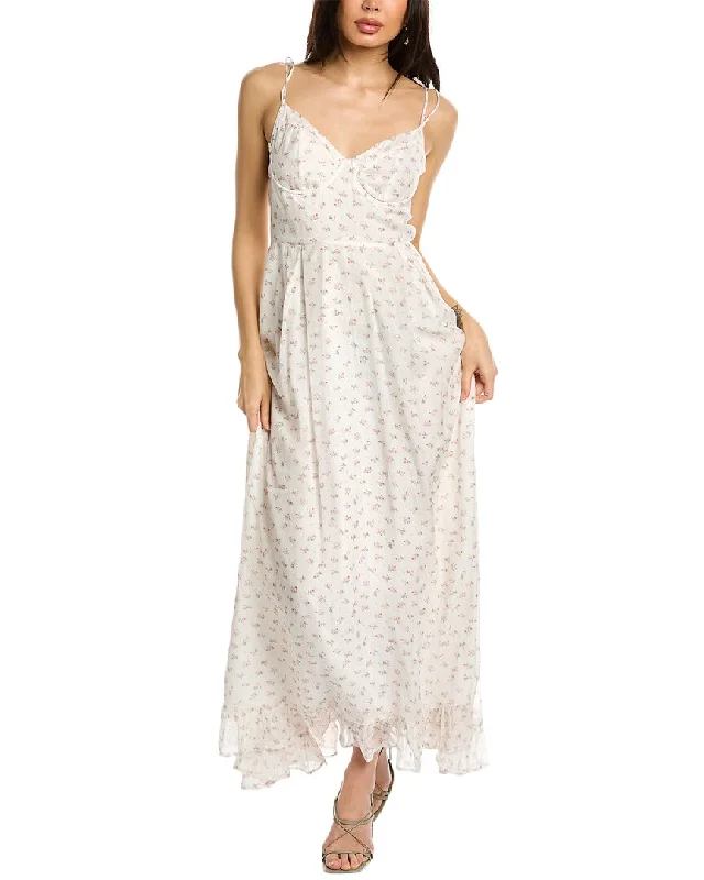 Best Bargains flowy dressSISTER JANE Aqua Flora Cami Dress
