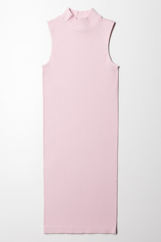 Price Cut sleek dressTurtle Neck Sleeveless Dress Sweet Lilac