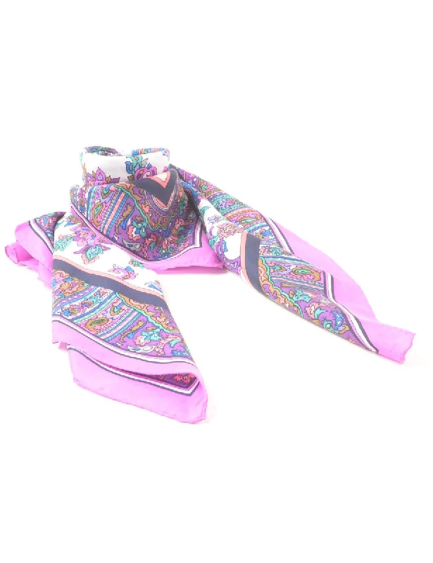 Markdown Madness fashionable outerwearPaisley Print Head Scarf - L