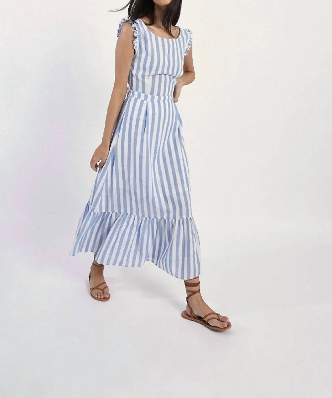 comfy dressStriped Dress In Blue