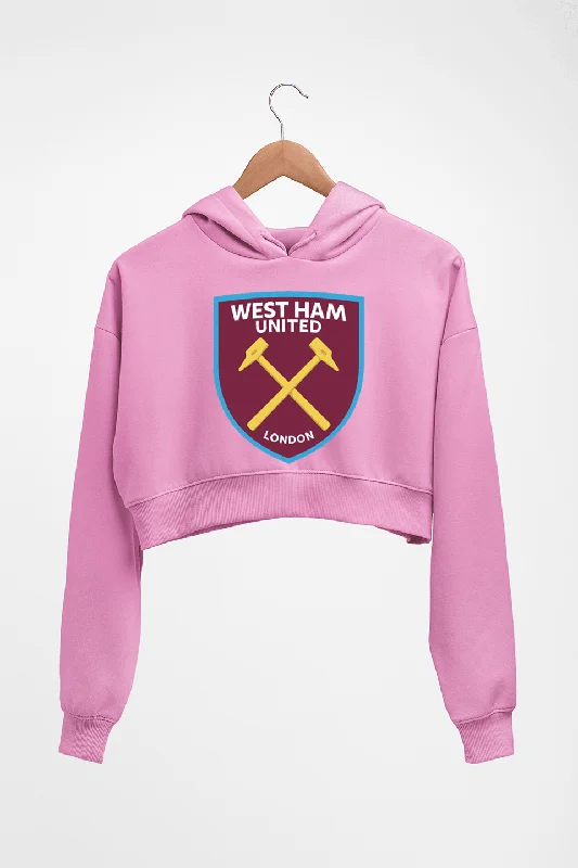 Exclusive Savings comfortable hoodieWest-Ham Crop HOODIE FOR WOMEN