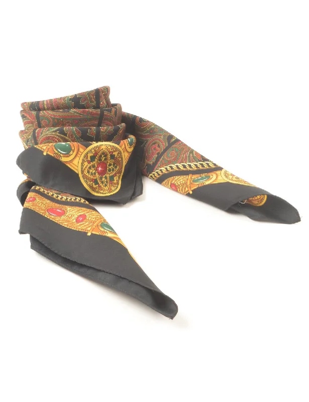 Limited Quantity casual sports coatPaisley Print Head Scarf - M