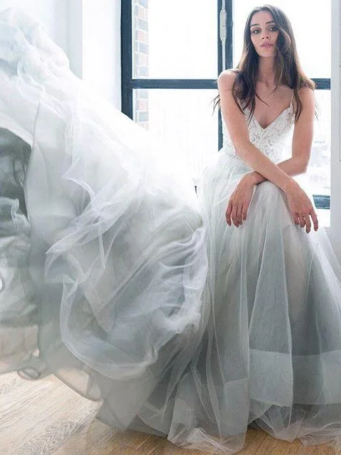 Mega Deal Open Back Prom Dresses Spaghetti Straps A Line Ombre Long Prom Dress Sexy Evening Dress JKL1236