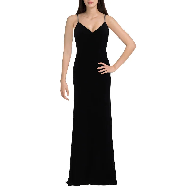 fitted bodycon dressDonna Karan Womens Velvet Sleeveless Evening Dress