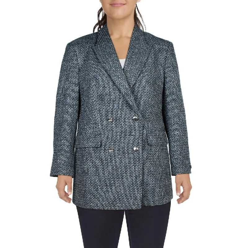 Savings Spectacular outdoor adventure coatWomens Tweed Topper Double-Breasted Blazer