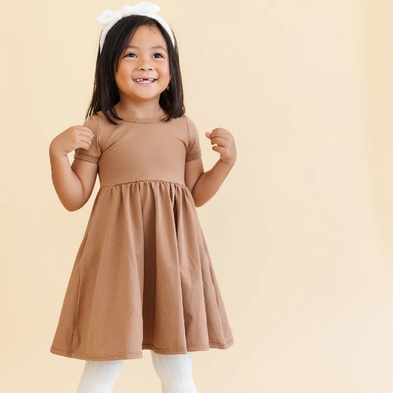Limited Time Offer casual evening dressMocha Everyday Dress
