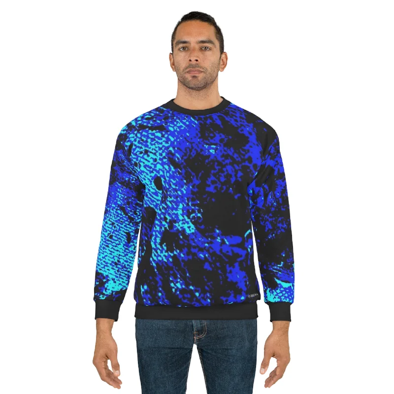 Reduced Prices fitness lifestyle hoodie"Mystic Cube" (Cosmic Fusion - Indigo) - Unisex Sweatshirt