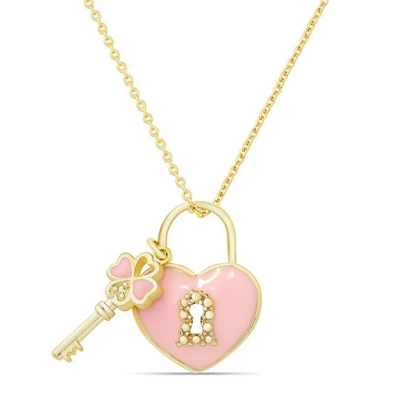 elegant shift dressLily Nily Heart & Lock Pendant