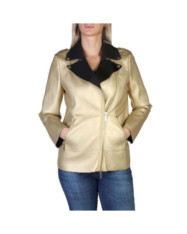 Stock Up and Save trendy jacketArmani Exchange  Women's Metallic Motorcycle Jacket